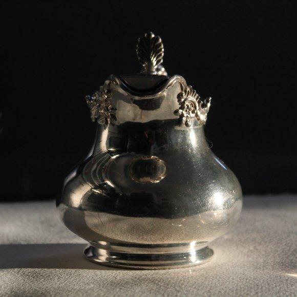 [VIKING PLATE / REED & BARTON] Vintage Silver Pumpkin Tea Set (3 pcs.) - Picture 9 of 15